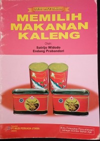 Image of Memilih Makanan Kaleng